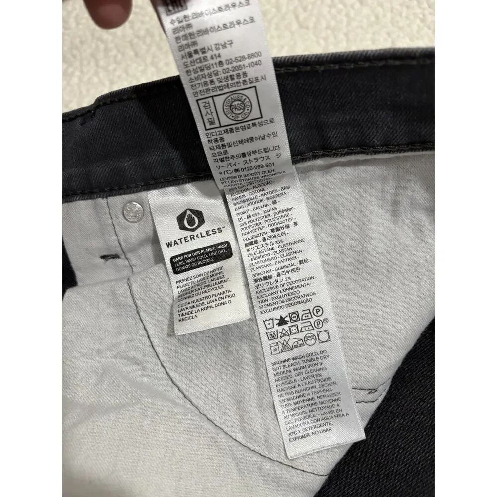 LEVIS 541 Jeans‎ Athletic Taper Straight Grey Denim Twill Jeans Mens W44 L30